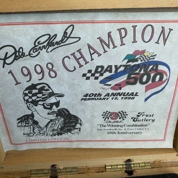 Dale Earnhardt 1998 Daytona 500 Champion Frost Cutlery Limited Edition Knife - Picture 5 of 6
